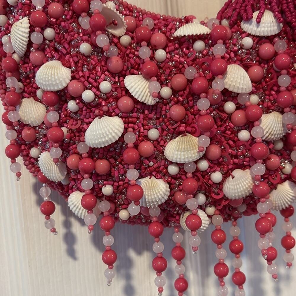 BNWT Viral Handmade Beaded Boho Bag with Shell Embellishments – Made in India - Picture 5 of 9